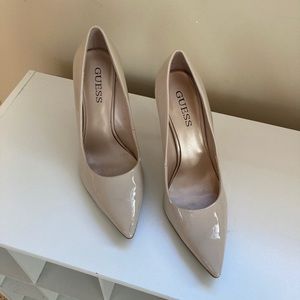 Guess Nude Patent Leather Pumps